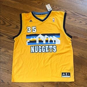 NWT Adidas Denver Nuggets Signed Kenneth Faried Basketball Jersey; XL